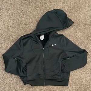 Nike Green Hooded Full-Zip Jacket with White Swoosh
